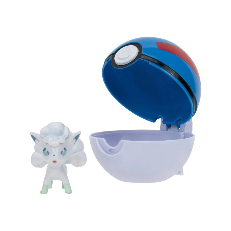 Pokemon Clip 'N' Go - Alolan Vulpix + Great Ball - مجسم